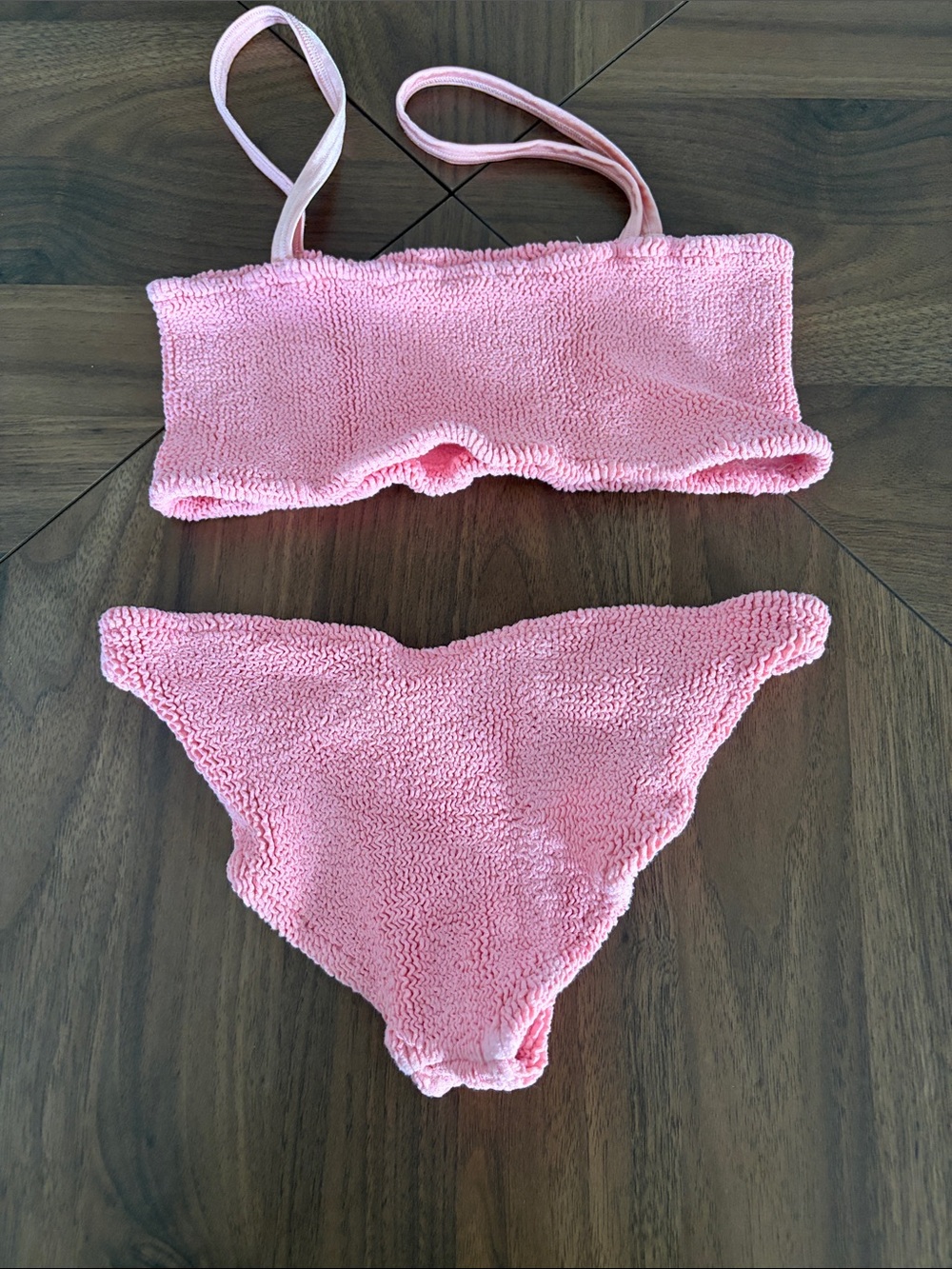 Hunza G Women’s Pink Terry Bikini Set - Picture 3 of 3
